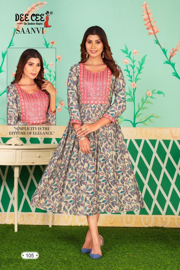 Deecee Saanvi Chanderi Fancy Kurti Collection